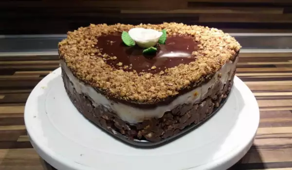 Экспрессный шоколадный торт из печенья