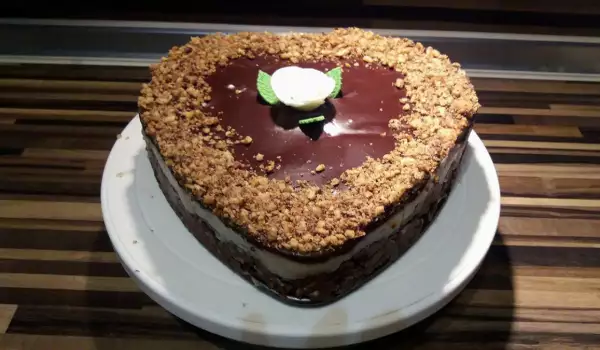 Экспрессный шоколадный торт из печенья