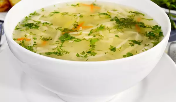 Сколько лапши добавлять в суп?