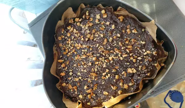 Фит брауни с тыквой и яблоками