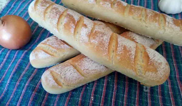 Домашние багетты с ароматным оливковым маслом