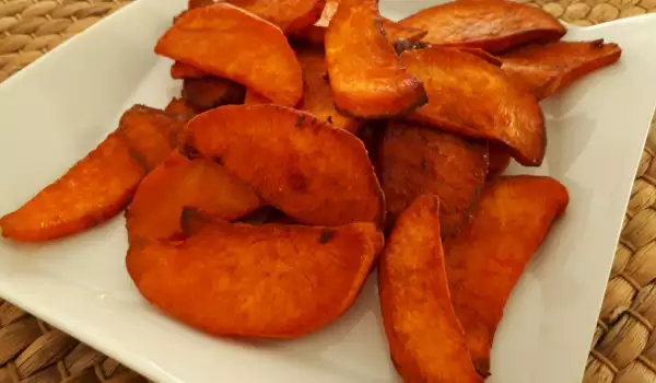 Жареный сладкий картофель (Батат)