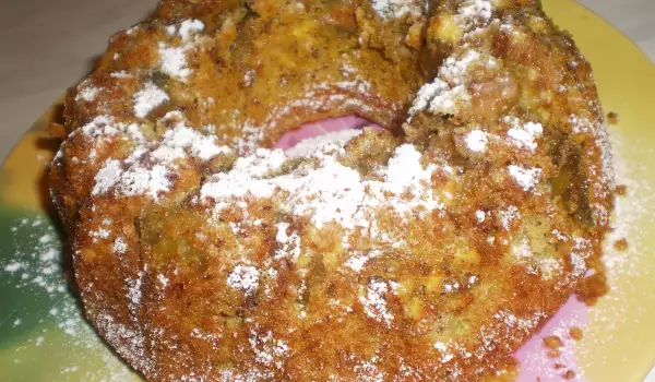 Фруктовый кекс с грецкими орехами и инжиром