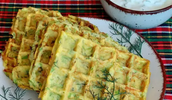 Бельгийские вафли с кабачками