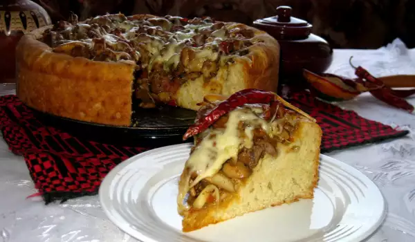 Шапка гайдука - тесто с начинкой по-болгарски