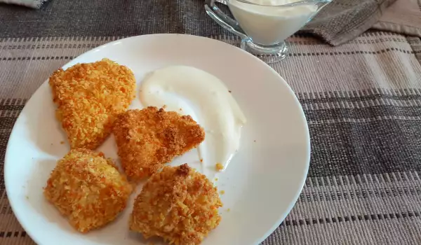 Запеченные куриные кусочки в панировке