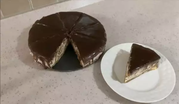Шоколадный торт с печеньем дамские пальчики