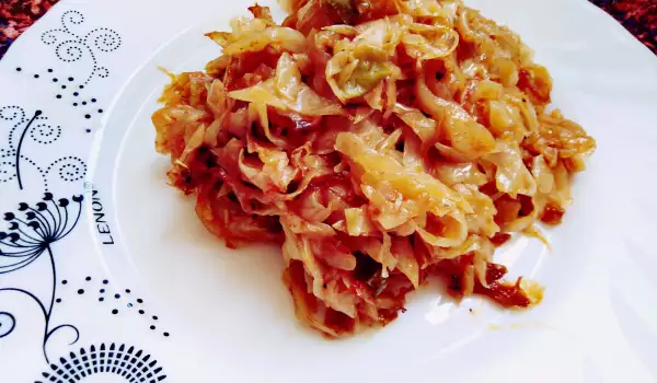 Капуска (постная капуста по-турецки, запеченная в духовке)