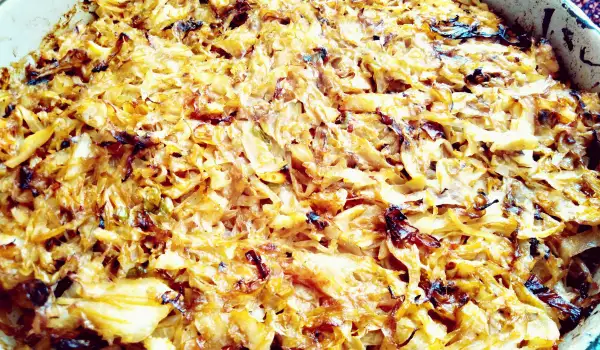 Капуска (постная капуста по-турецки, запеченная в духовке)