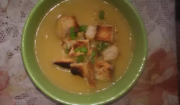 Картофельный суп пюре с морковью