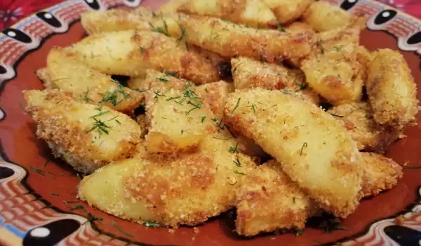 Картофель по-мужски с горчицей в духовке