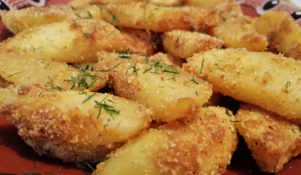 Картофель по-мужски с горчицей в духовке