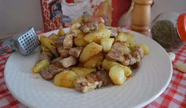Картофель соте с беконом