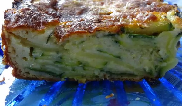 Соленый овощной кекс с кабачками