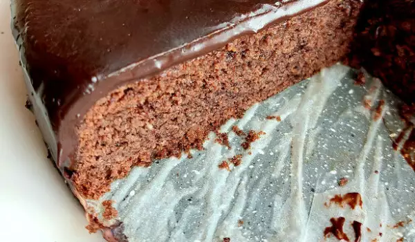 Кето-шоколадный кекс с глазурью