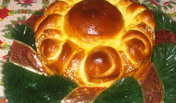 Рождественский хлеб погача из улиток
