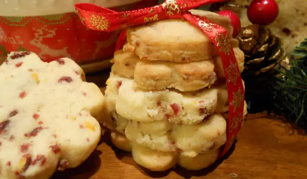 Рождественское печенье с брусникой