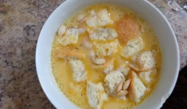 Крем-суп из тыквы и картофеля