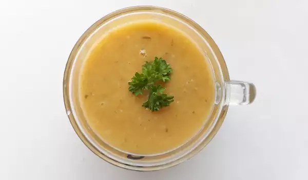 Суп-пюре из кабачков и батата