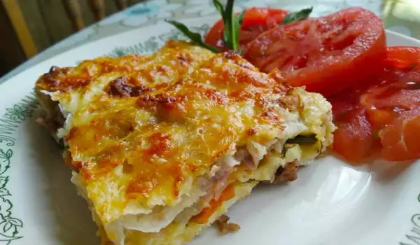 Ленивая лазанья из лаваша