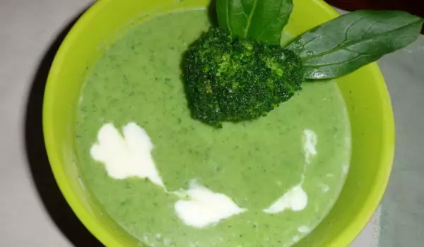 Простой зеленый крем-суп