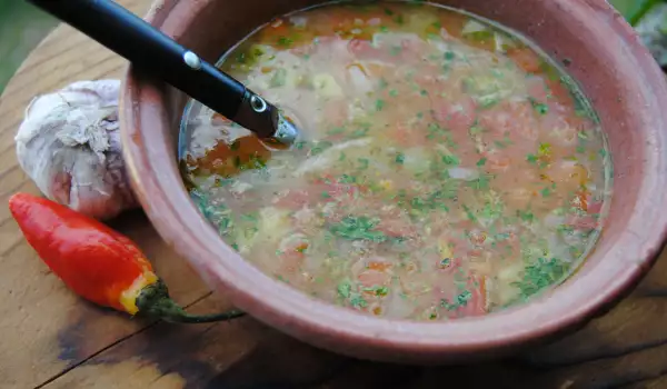 Простой суп из кабачков