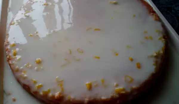 Простой пирог с лимонным кремом