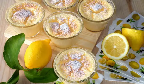 Лимонный пирог в формочках