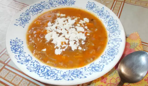 Луковый суп с гречкой