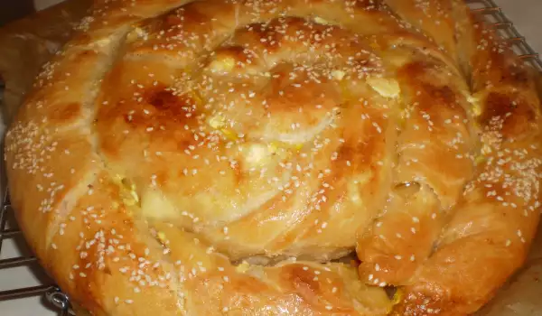 Масленица с брынзой - болгарский пышный пирог