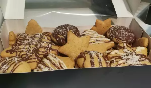 Медовое печенье с шоколадом
