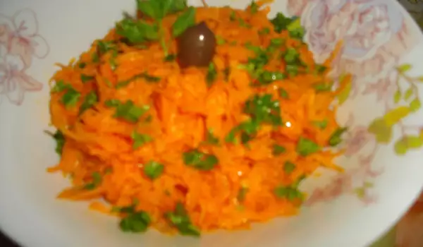 Салат из моркови с апельсиновым соком