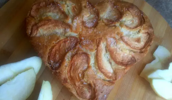 Простой немецкий пирог с яблоками