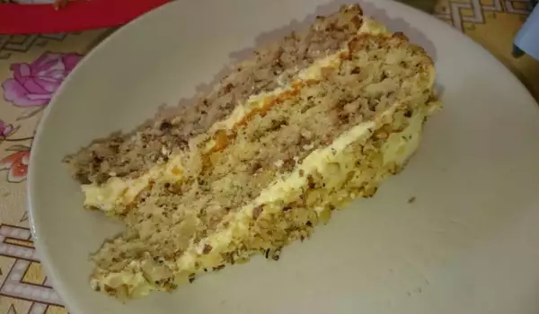 Ореховый торт с масляным кремом