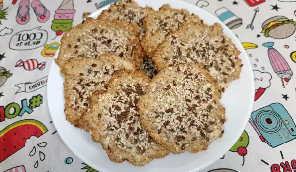 Полезное овсяное печенье с изюмоим