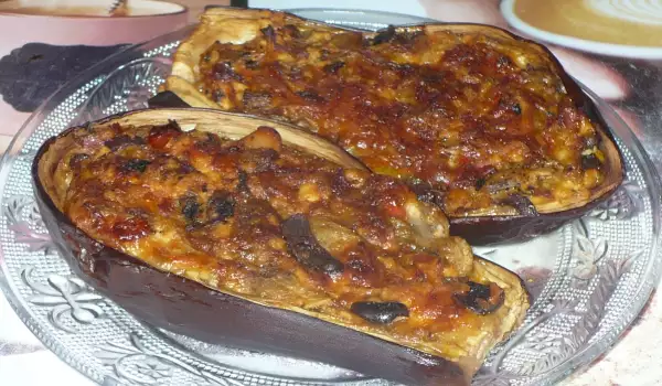 Фаршированный баклажан-пицца