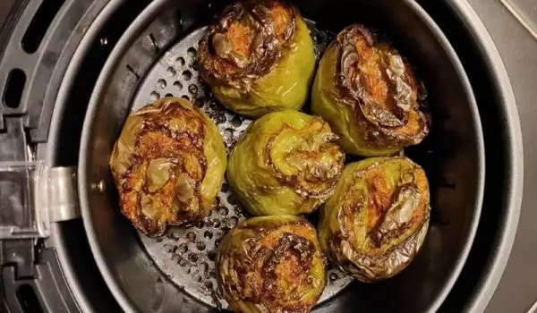 Фаршированные перцы с рисом в аэрофритюрнице