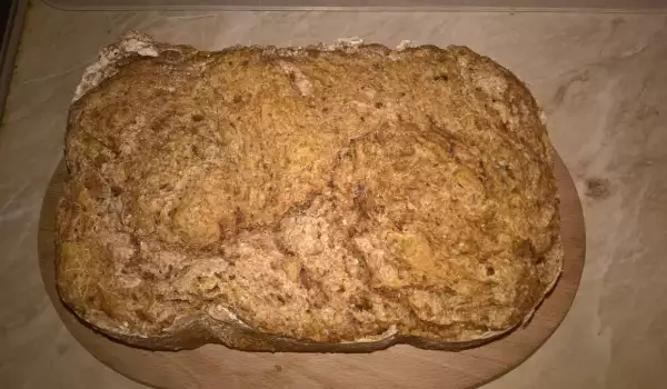Простой цельнозервоной хлеб в хлебопечке