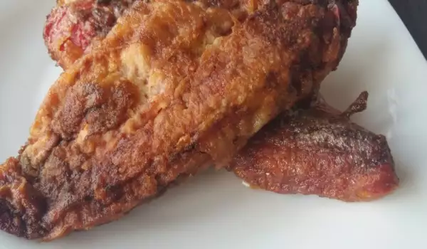 Перцы с брынзой в панировке