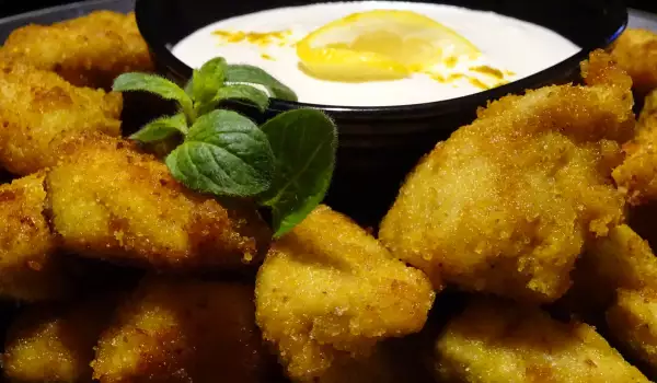 Канапе из индейки в панировке