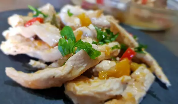 Жареные жульены из цыпленка