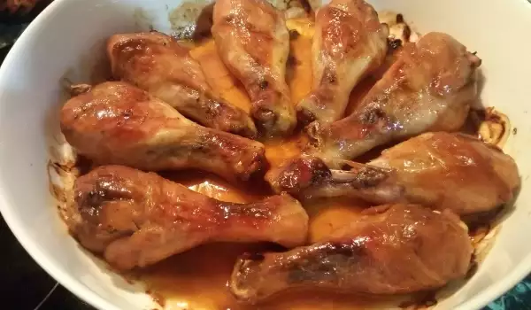 Печеные маринованные ножки-гриль