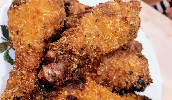 Маринованные парти куриные ножки в панировке