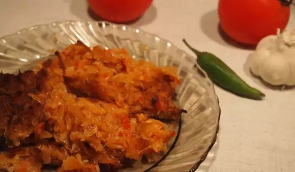 Печеная постная капуста