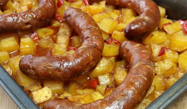 Острый картофель и чоризо