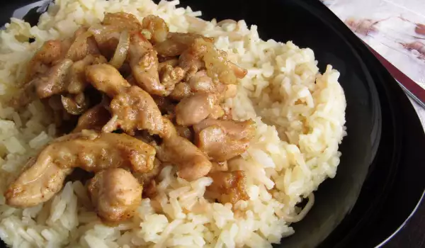 Курица с лапшой и рисом по-арабски
