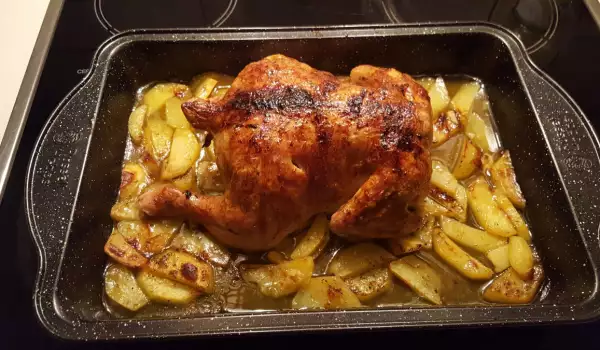 Курица с картофелем