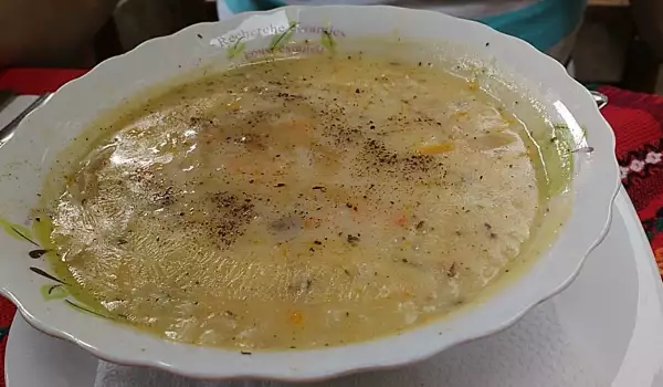 Фальшивый суп из рубца с курицей