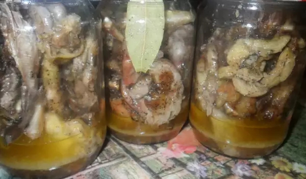 Курица в банках по-деревенски