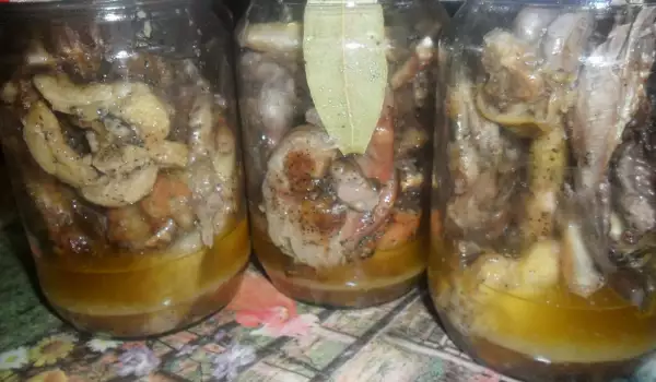 Курица в банках по-деревенски